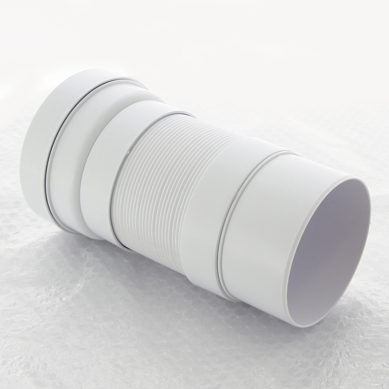 Труба McALPINE фановая L=230-330 мм гофр., вход 97-107 мм метал. хомут, выход 110 мм