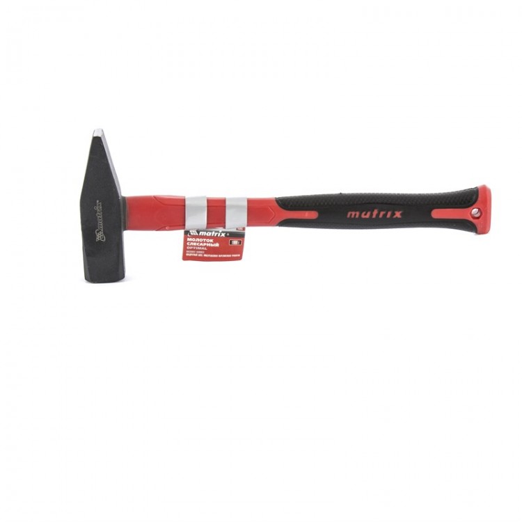 Молоток слесарный optimal, 1000 г, фибергласовая обрезиненная рукоятка, квадратный боек Matrix (10383)