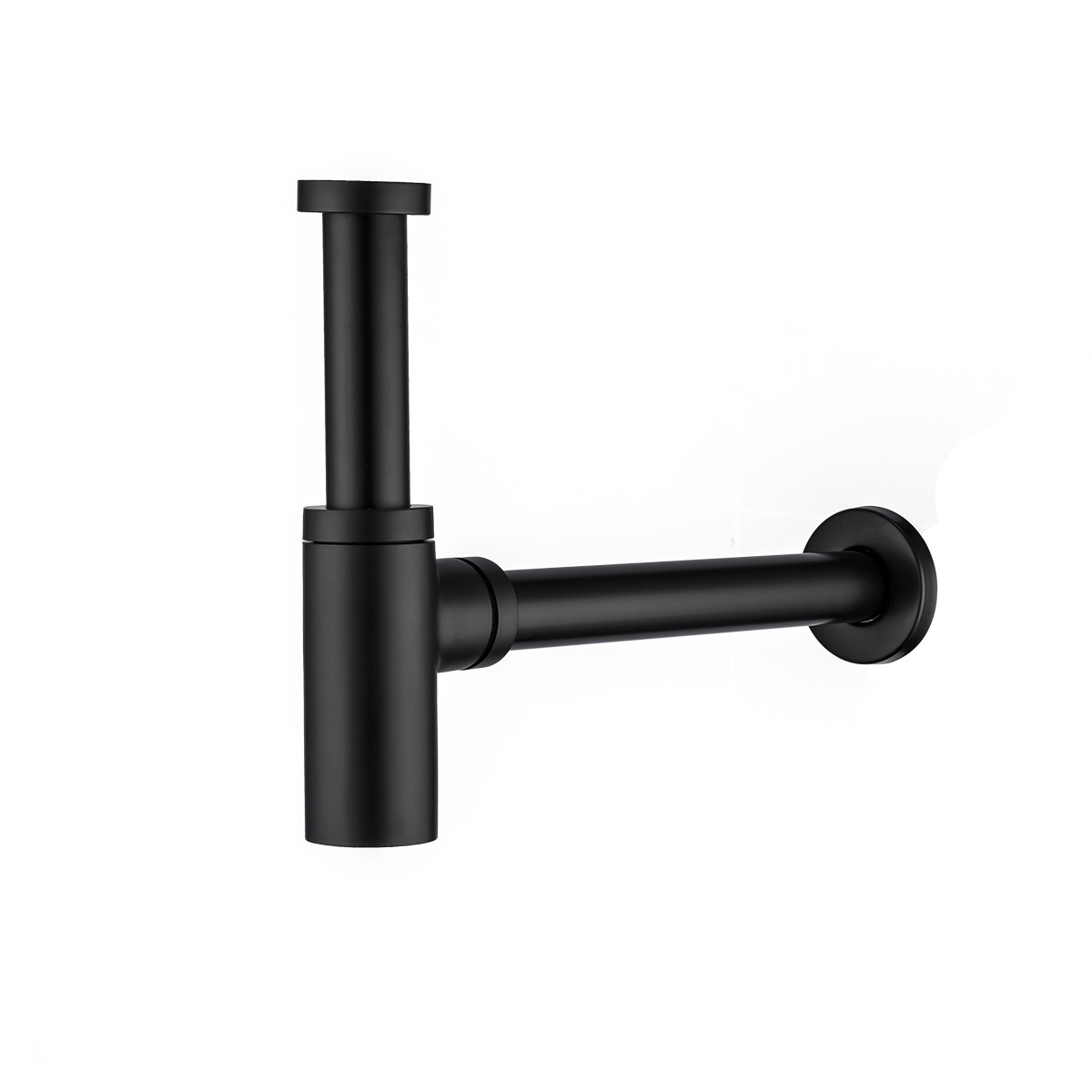 Сифон для раковины металл. f82-7, черный (1/20) "frap"