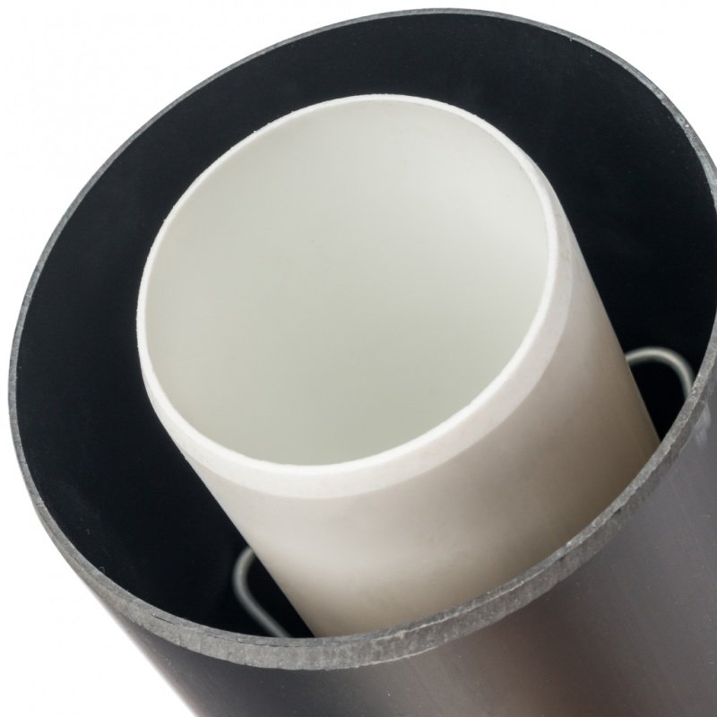 Вертикальный дымоход 60 х 100 с оконечником, для конденсационных котлов STOUT