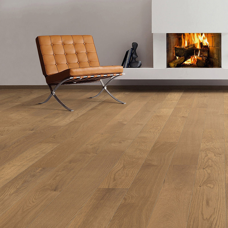 Паркетная доска Haro Series 4000 (5G) 535465 Дуб Дымчатый (Янтарный) Маркант брашированный однополосный 2V2200 x 180 x 13.5мм