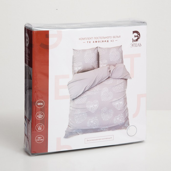 Постельное белье "этель" te amo 2 сп. (бязь) (1/6) 3988381