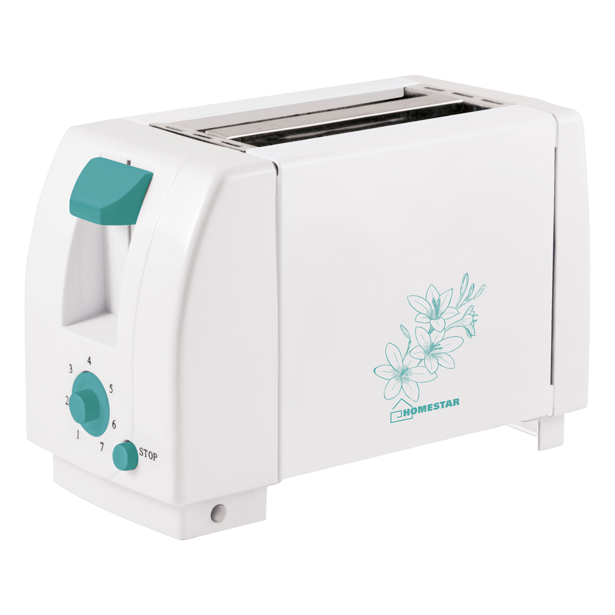 Тостер "homestar" hs-2014  750 вт (белый) (1/6)