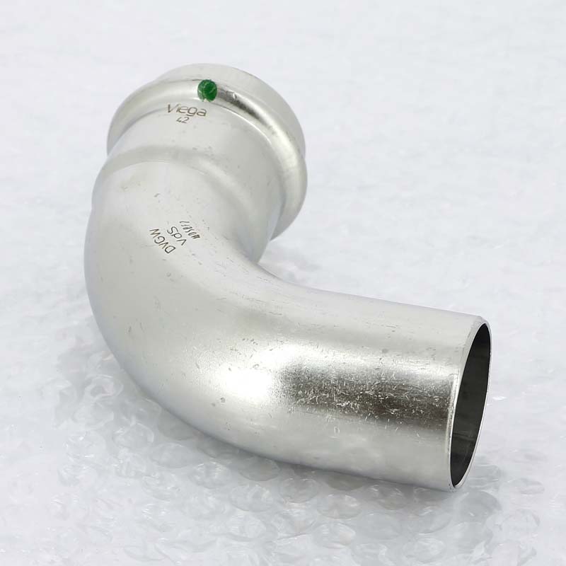 Угол-вставка пресс 42 нержавеющая сталь Sanpress Inox VIEGA