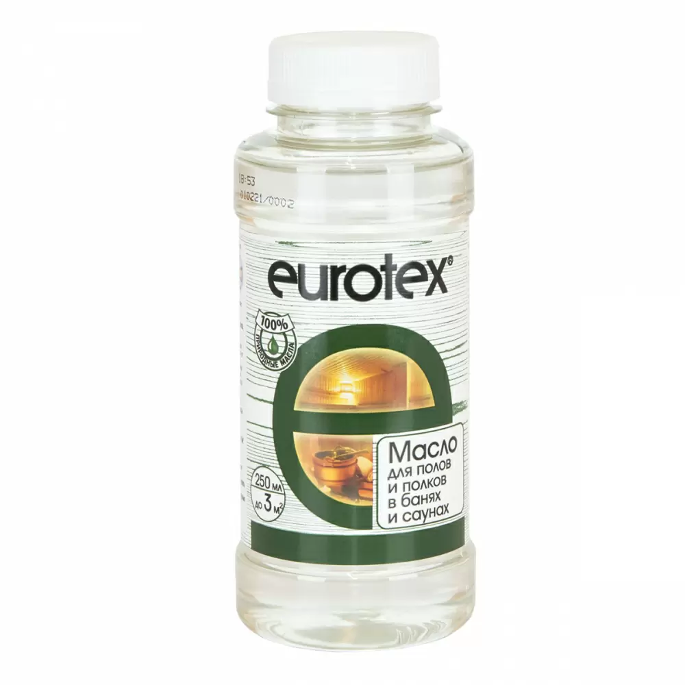 Eurotex Сауна масло для полков бесцветный (0,25л)