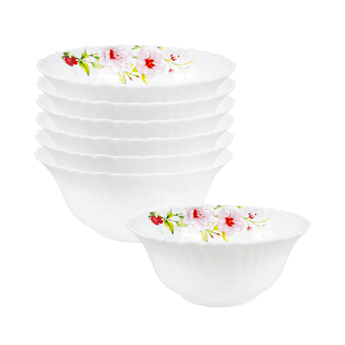 Салатник "opal" camelia 12,6 см, опаловое стекло (6/72) h06228