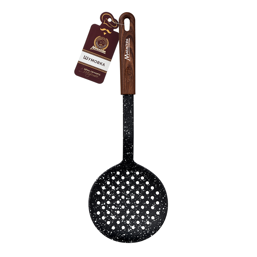 Шумовка 33 см нейлон, ручка прорезин. (1/12) "marmiton" 17218