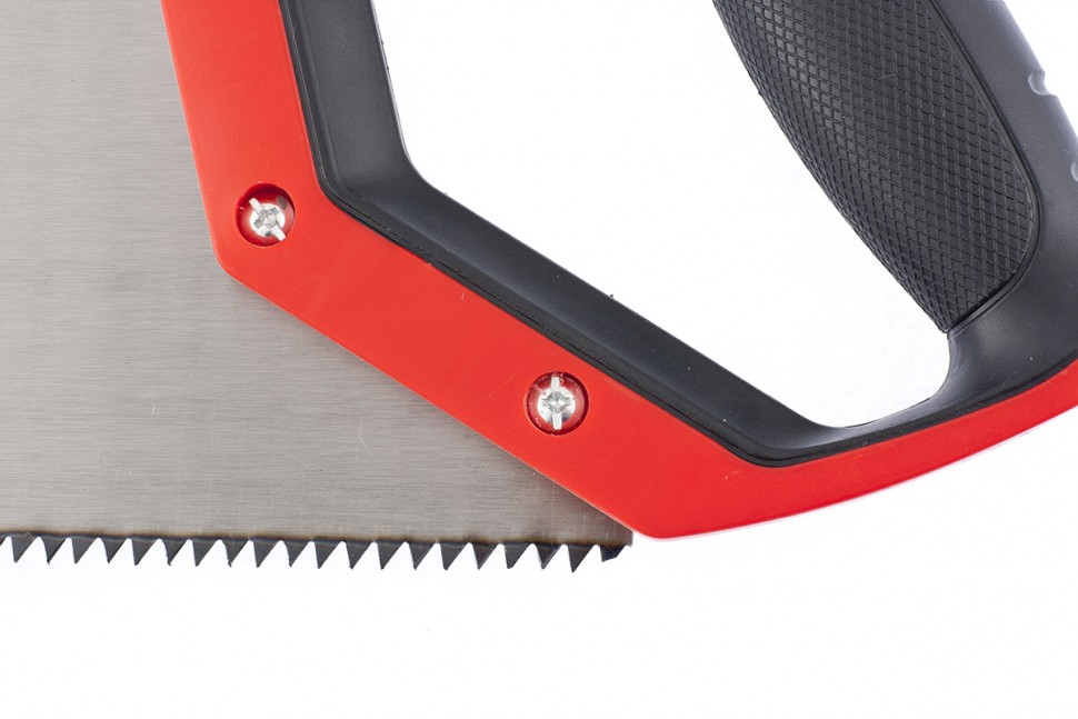 Ножовка по дереву, 450 мм, зуб 2D, каленый крупный зуб 5-6 TPI, двухкомпонентная рукоятка Matrix (23558)