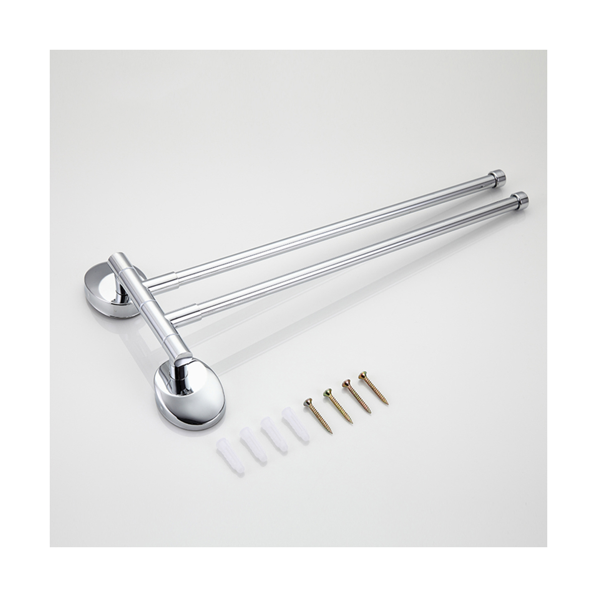 Полотенцедержатель поворотный двойной f1612, хром (1/20/40) "frap"