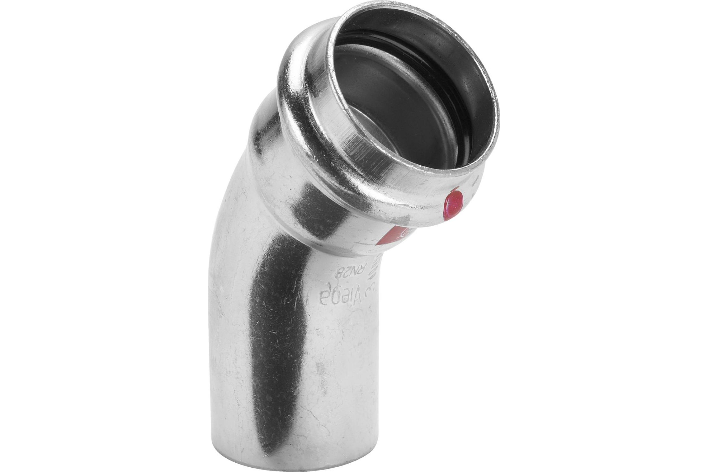 Угол-вставка пресс 45°18 оцинковая сталь Prestabo VIEGA