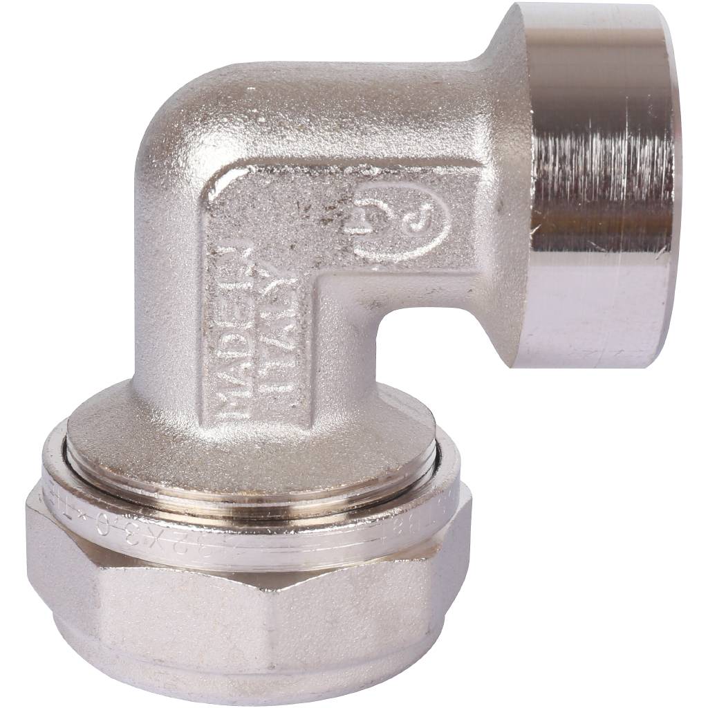 Угол переходной 32 х 1'' ВР обжим TIEMME для металлопластиковых труб