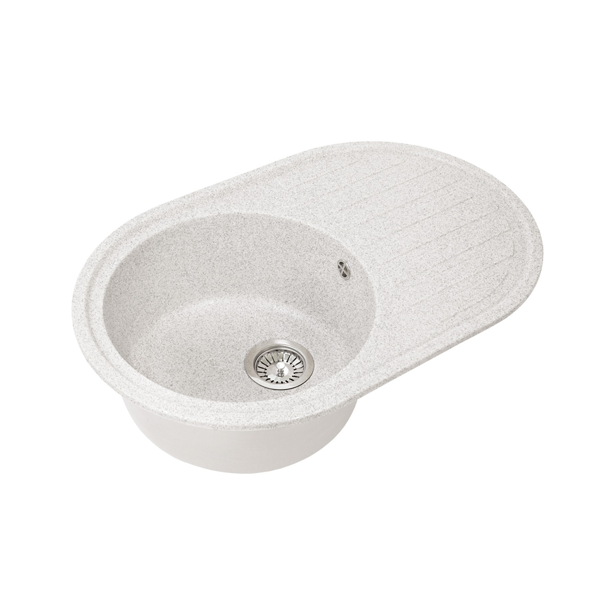 Мойка для кухни врезная искуств. камень gs-18l-310 с крылом 770*500 мм серая "granstones"