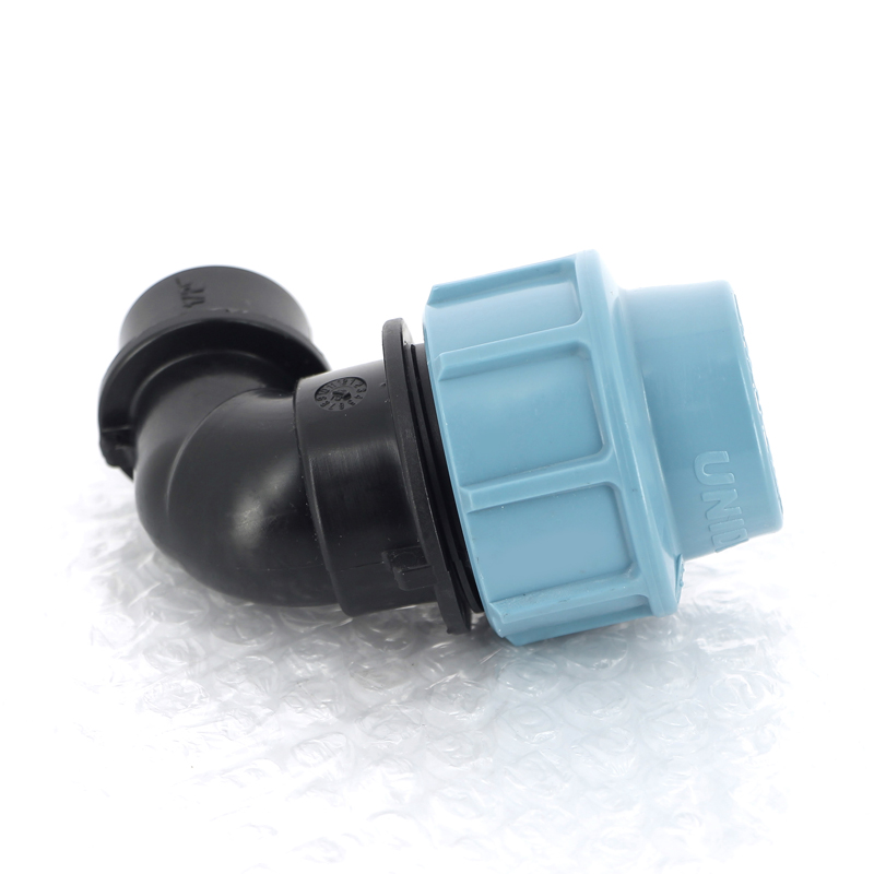 Угол-переходник обжимной ВР 25 x 1/2" для полиэтиленовых труб (ПНД) UNIDELTA