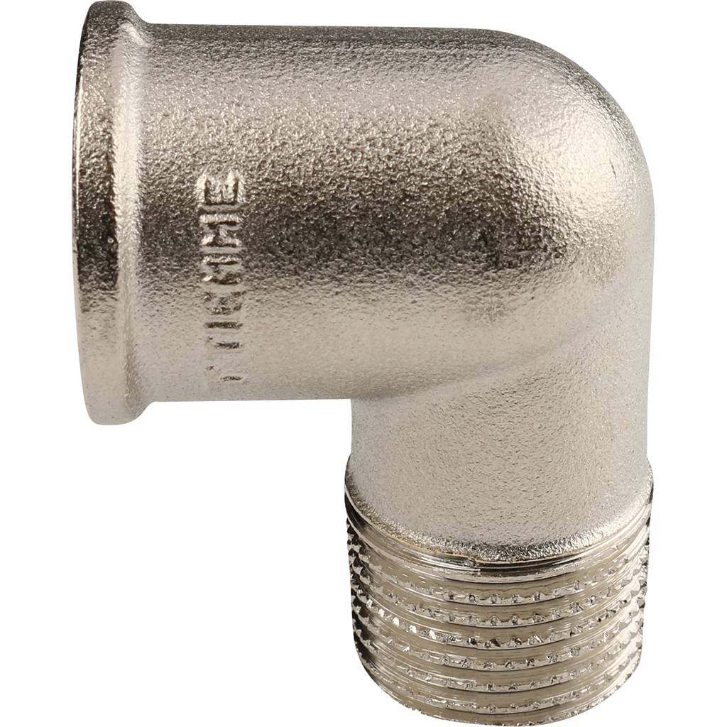 Колено ВР-НР 1" x 1" никель TIEMME