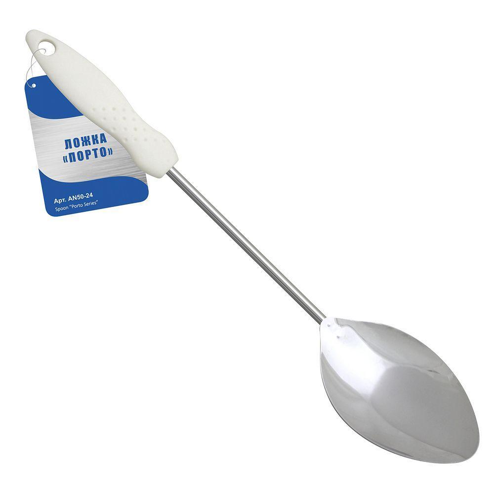Ложка "порто" хром., ручка пласт. (1/6/144) "мультидом" an50-24