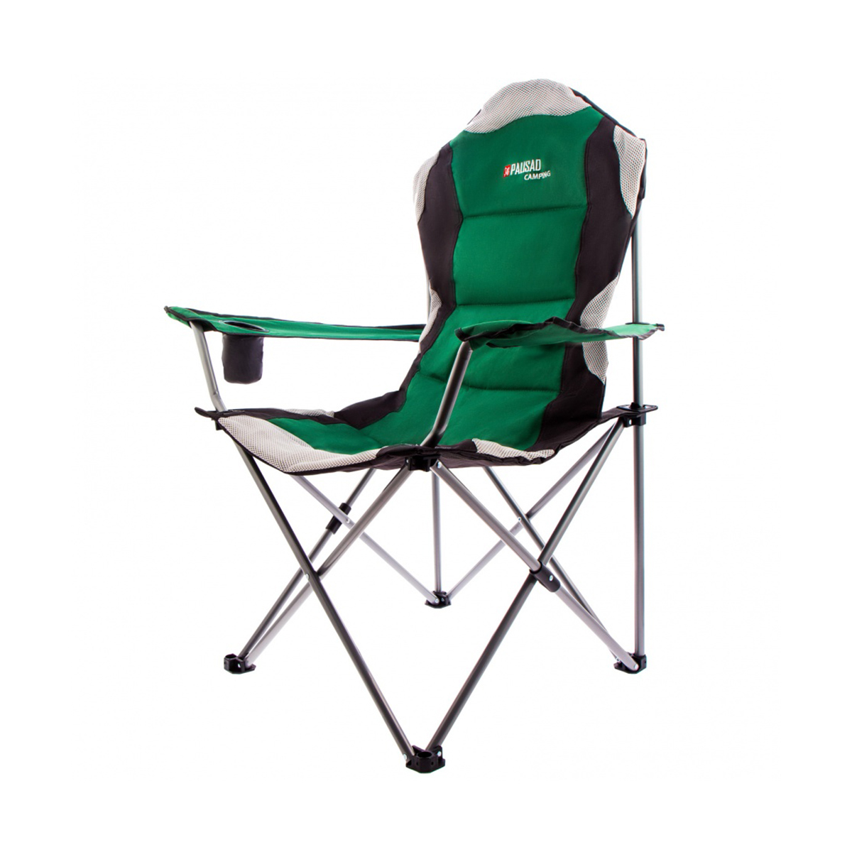 Кресло складное "camping" 60 x 60 x 110/92 см, с подлокотниками и подстаканником (1/4) "palisad"