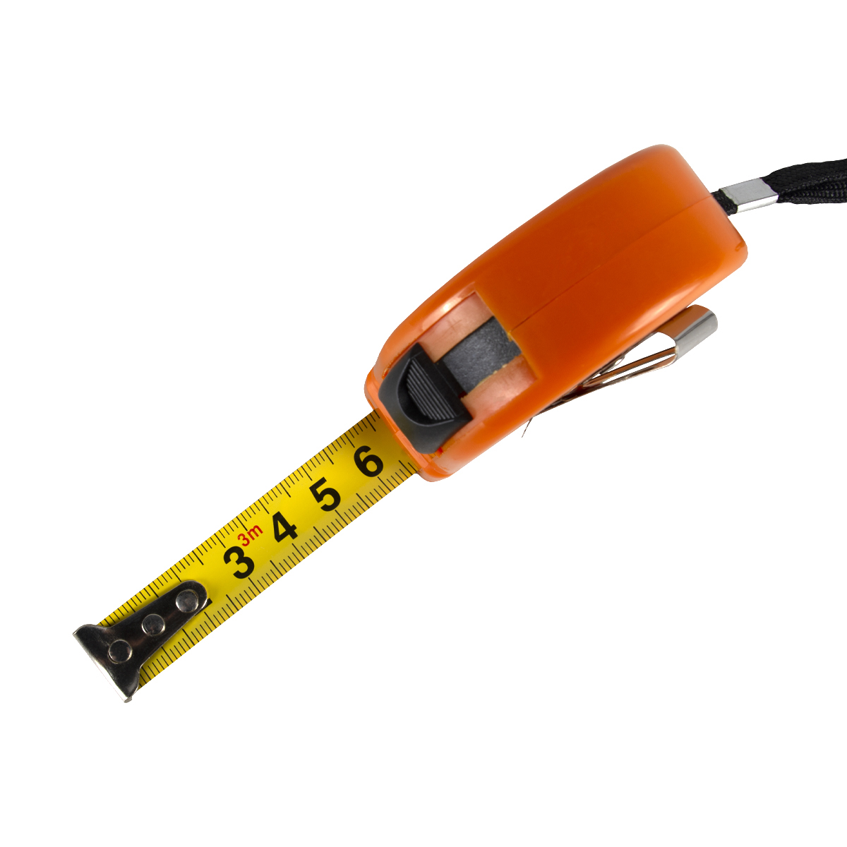 Рулетка с фиксатором,  пласт. корпус  3 м/16 мм (1/12/120) "шабашка"  020-0316