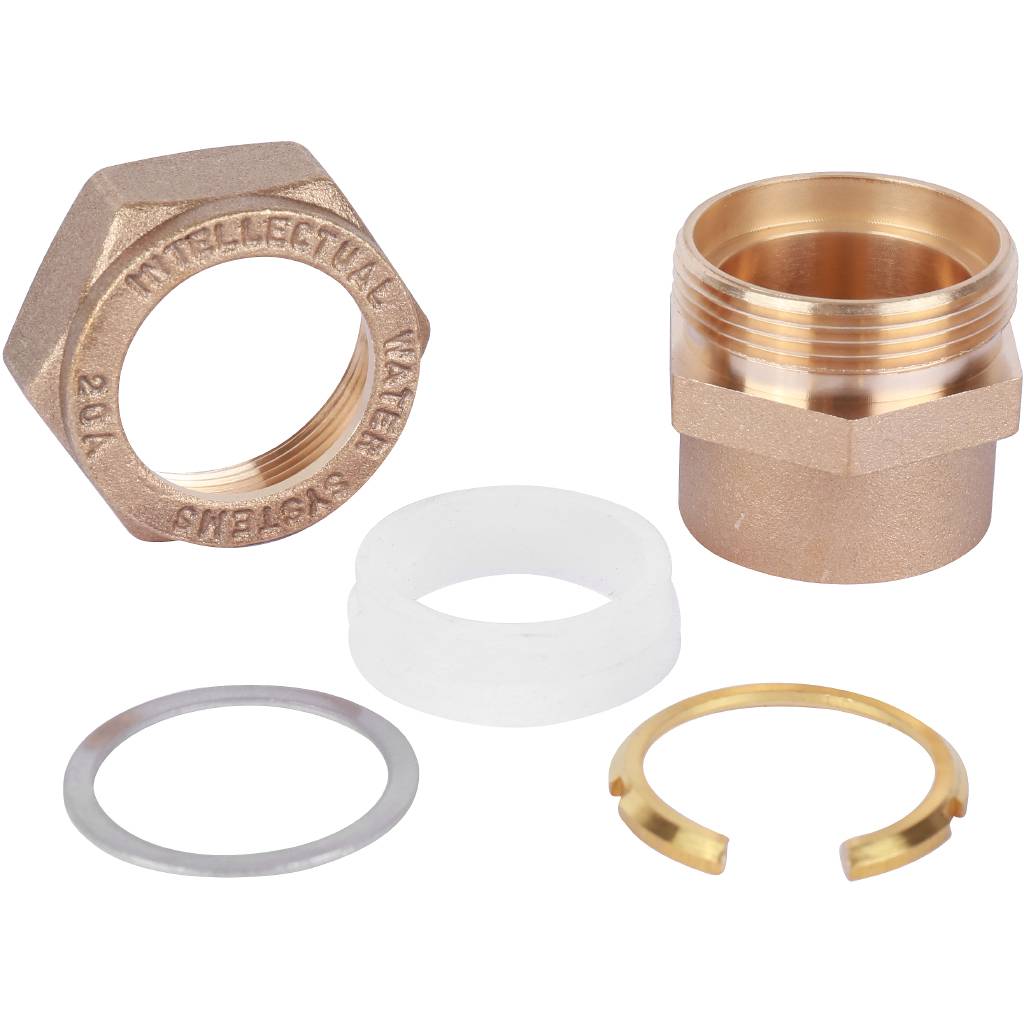 Муфта обжимная (ВР) 20 х 3/4" для стальных гофрированных труб Neptun (Stahlmann)