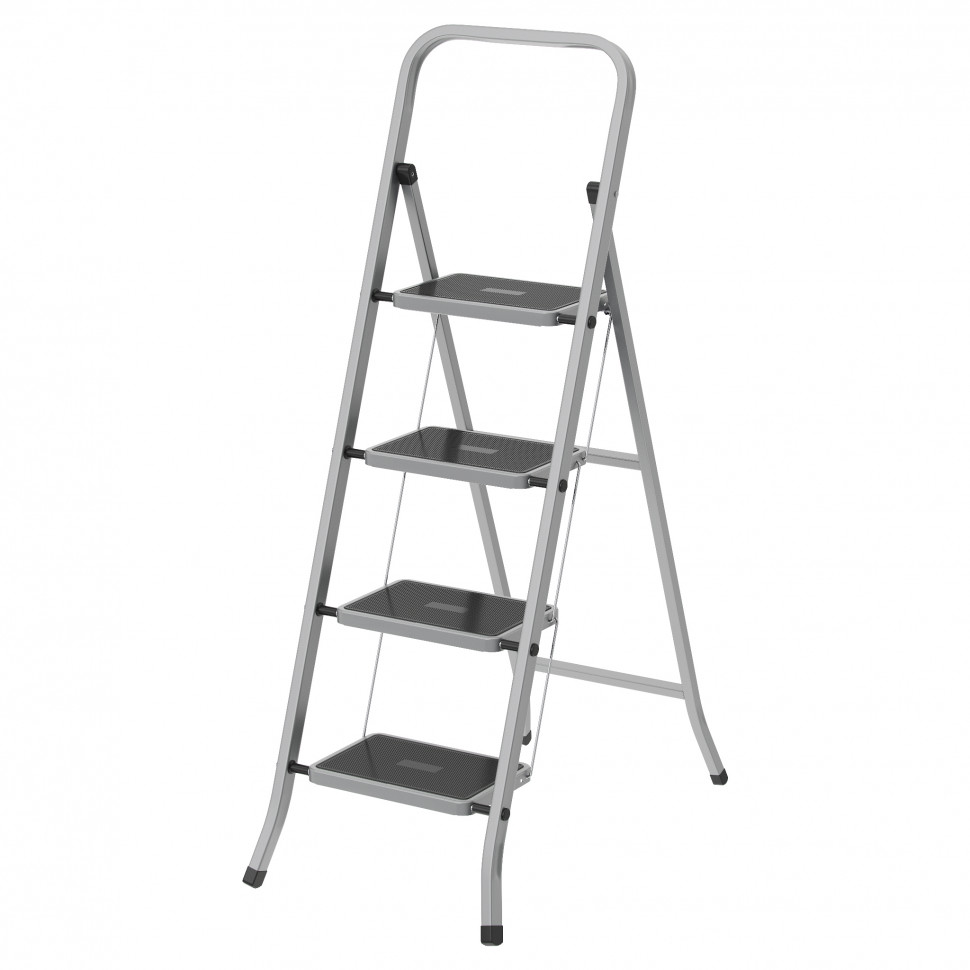 Стремянка 4 ступени, с полимерными ковриками, Сибртех (97869)