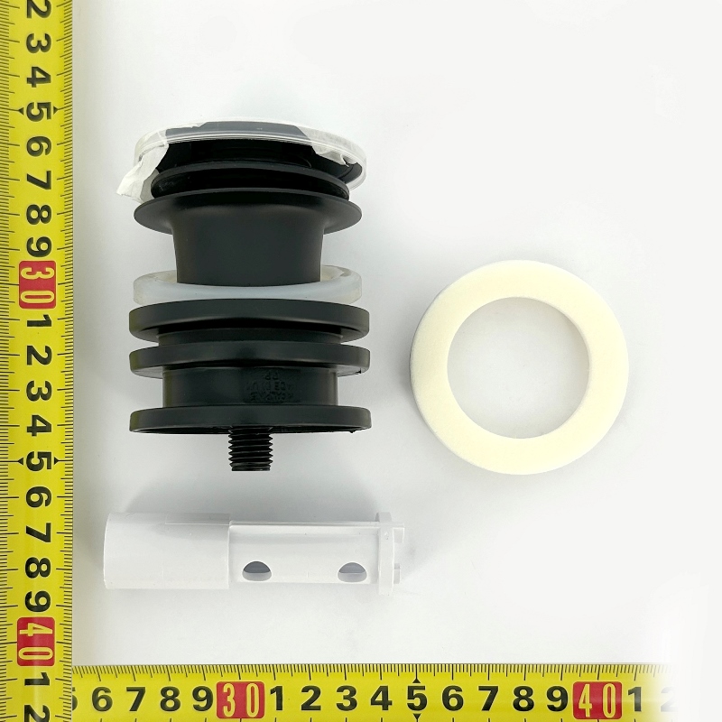 ВыпускMcALPINE 60 мм нерж. решетка с пробкой, выход 1 1/4", чёрный матовый