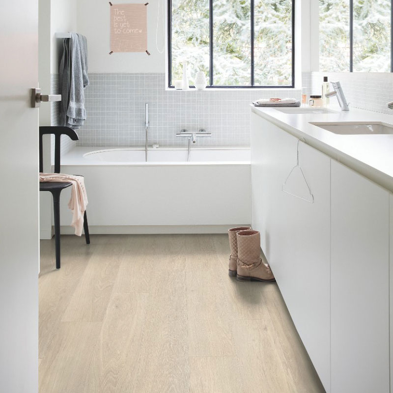 ПВХ-плитка Quick Step LIVYN Pulse Click PUCL 40080 Дуб морской бежевый
