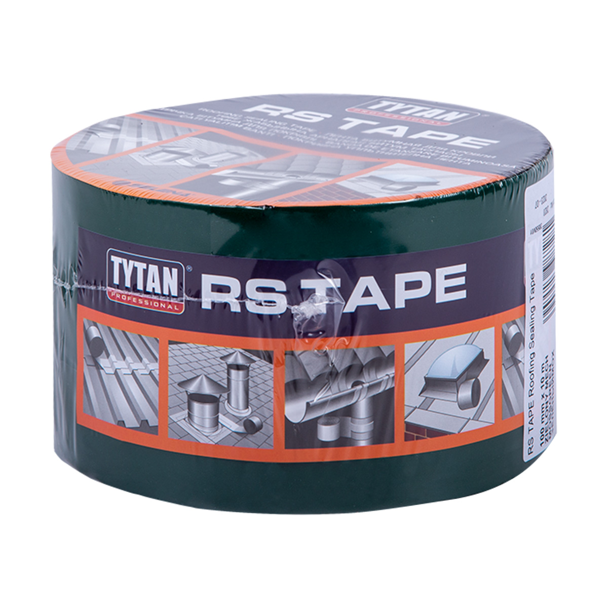 Лента кровельная уплотнительная 10 см х 10 м зеленый мох (3) "tytan professional"