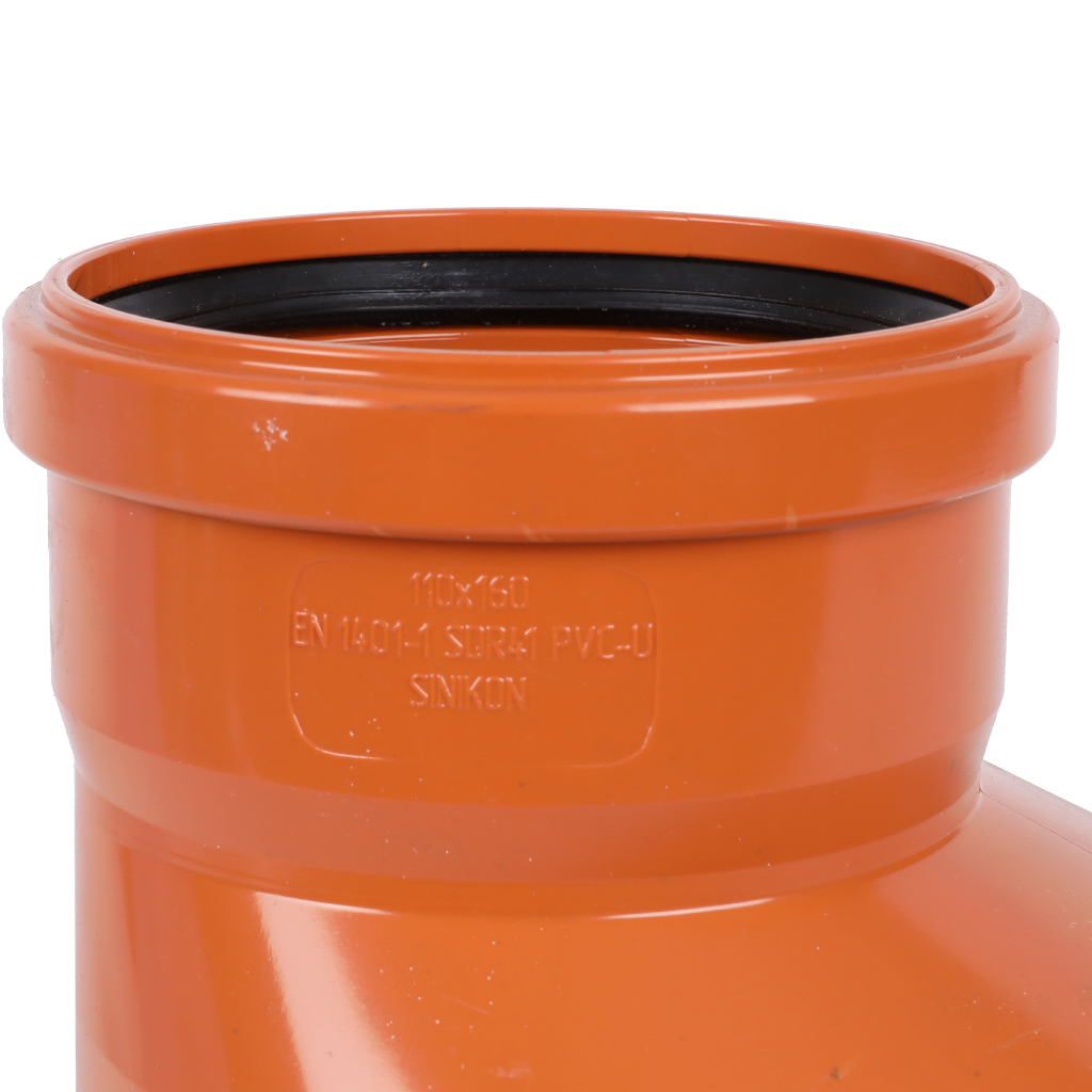 Редукция наружной канализации 160 х 110 эксцентрическая SINIKON