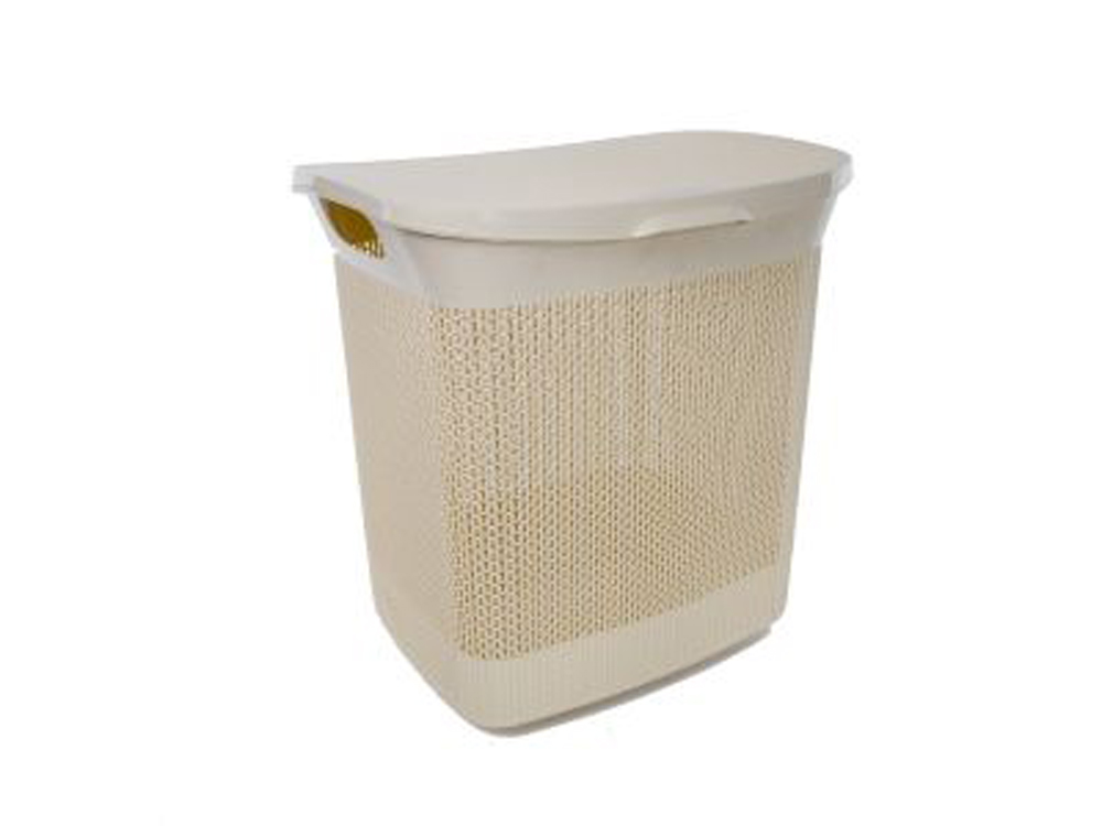 Корзина для белья 35 л "ajur" (слон. кость) (1/3) "пластик репаблик"  bq4100слк