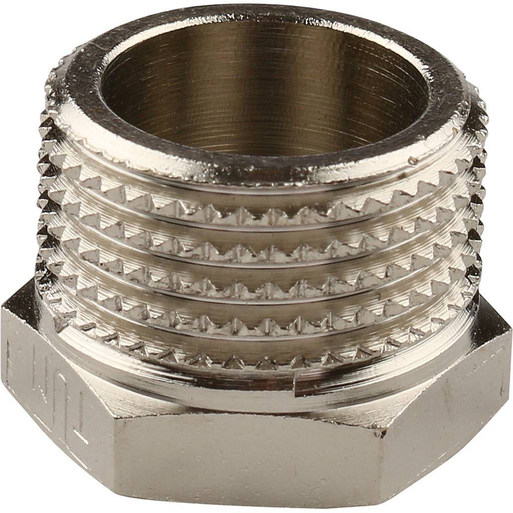 Футорка редукционная НВ 1/2" x 1/4" никель TIEMME