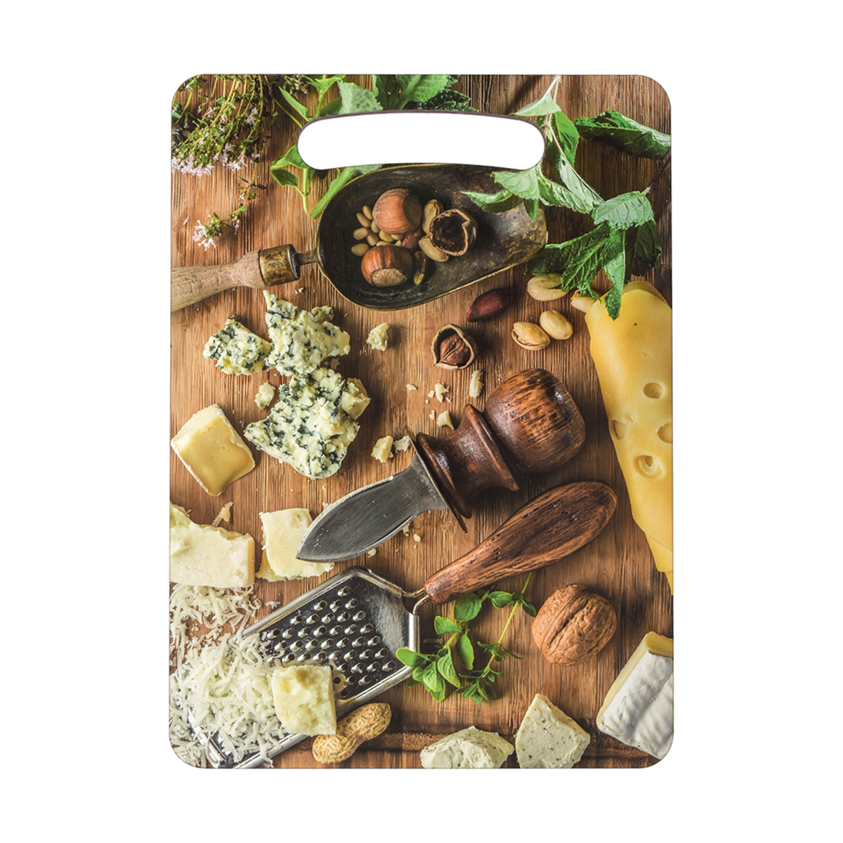 Доска разделочная дерев. 29*21 см "сырная тарелка" (1/22) "marmiton" 17368