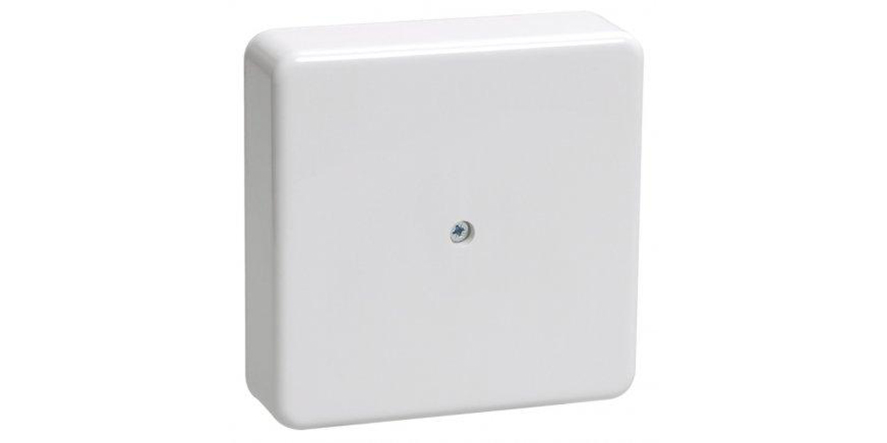 Коробка распаячная  75 х 75 х 28 мм  белая (90) т-пласт