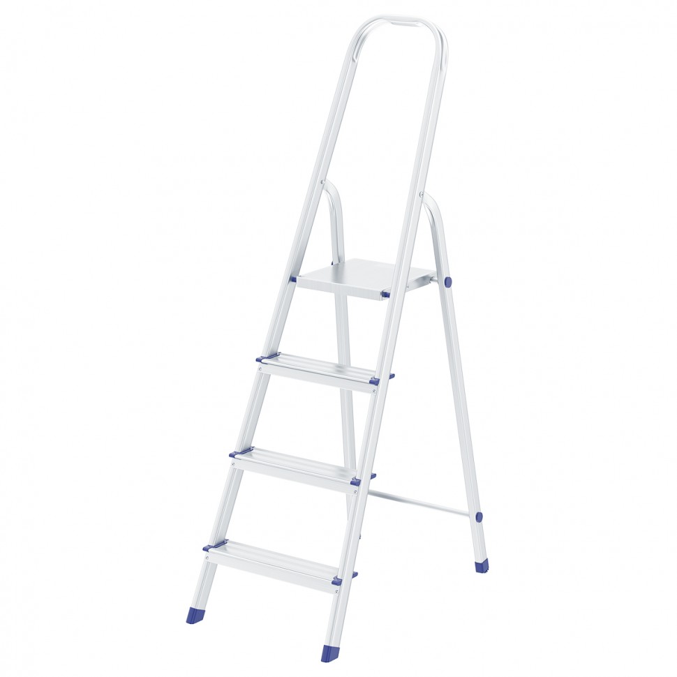 Стремянка, 4 ступени, алюминиевая, Сибртех (97714)