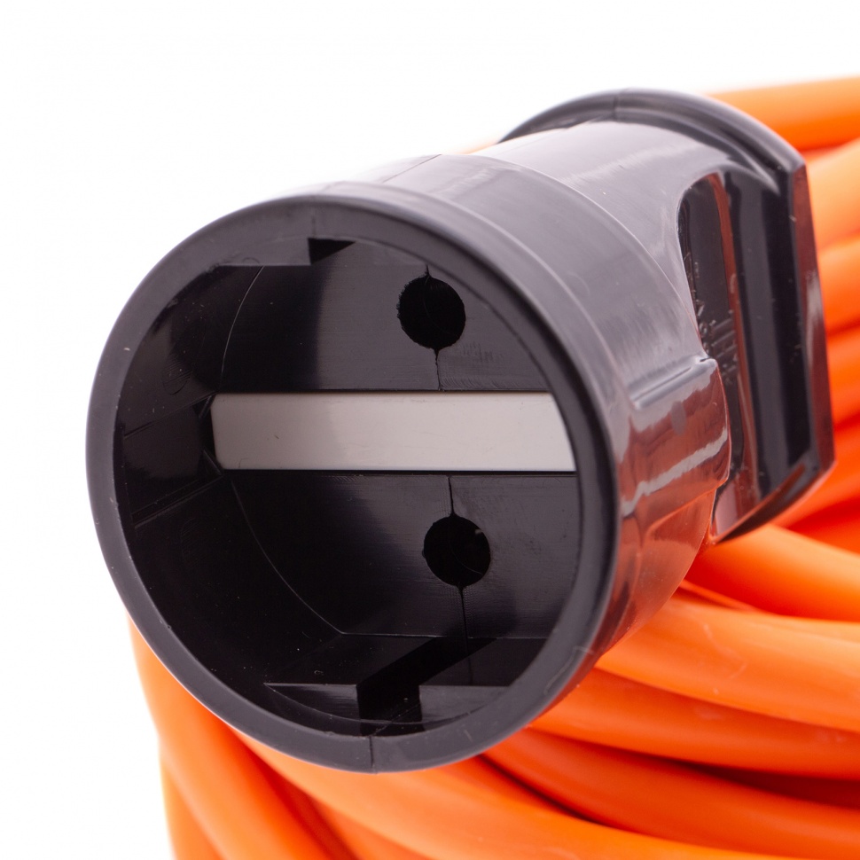 Удлинитель-шнур силовой 30 м, 10A, тип УХ10, 1 розетка, Сибртех (96053)