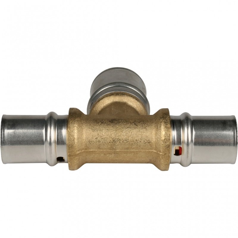 Тройник переходной под пресс 20 x 26 x 20 STOUT для МП труб