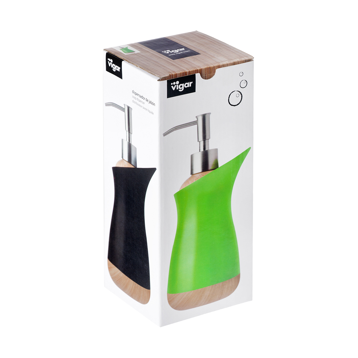 Дозатор для жидкого мыла "ofuro" зеленый (1/6) "vigar" 4755