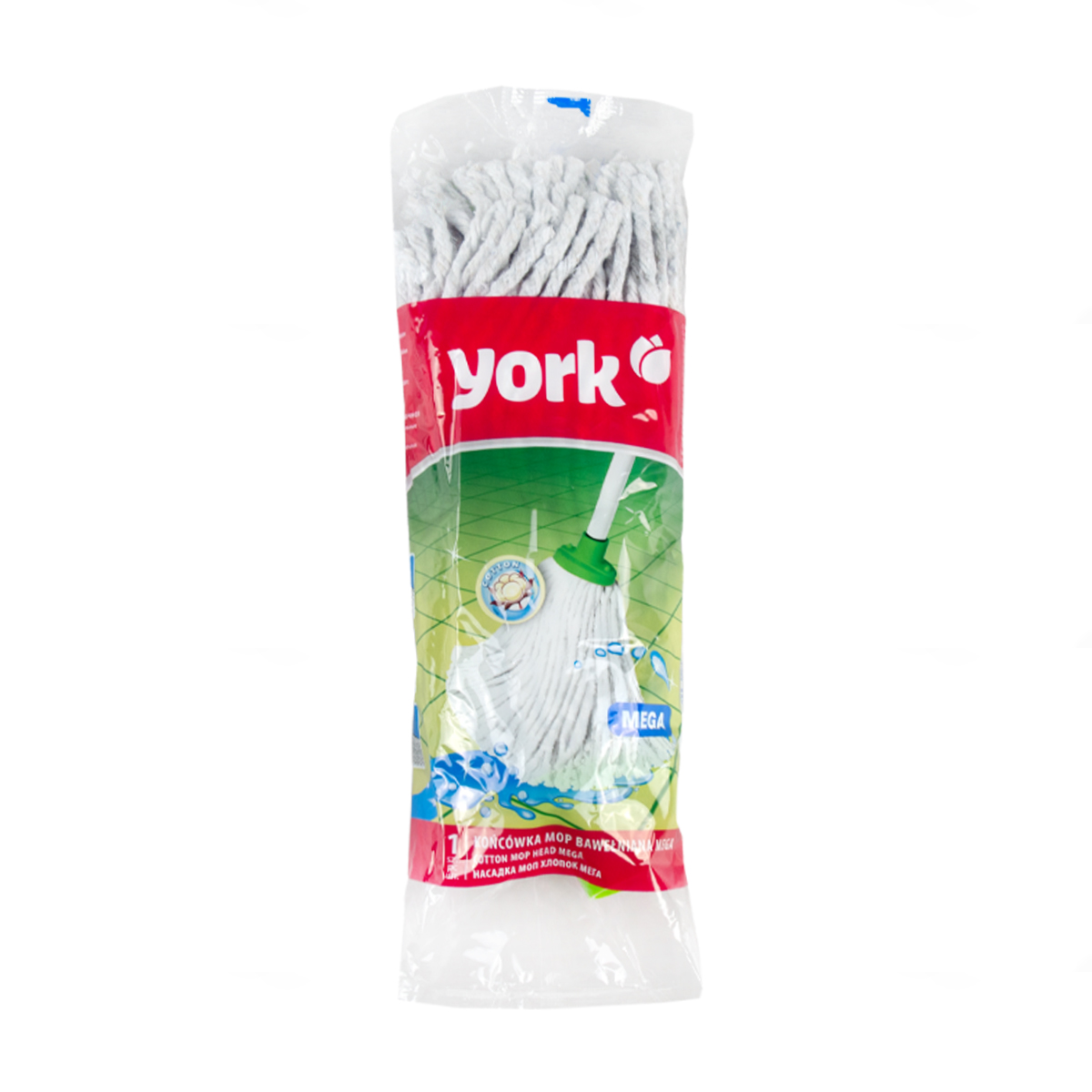 Насадка к швабре моп "хлопок мега" 200 г (1/18) "york"