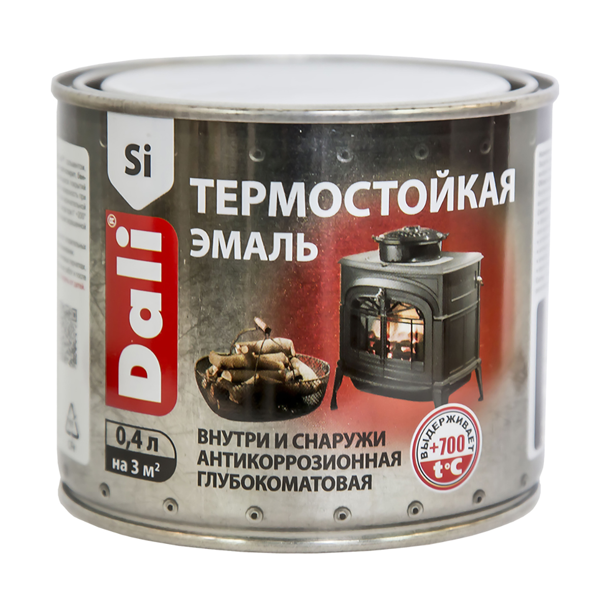 Эмаль термостойкая "dali" черная 0,4 л (6) "рогнеда"