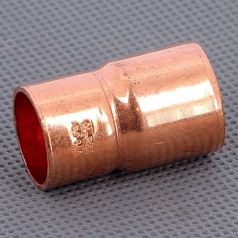 Муфта переходная однораструбная 22 х 18 мм VIEGA НВ пайка медная