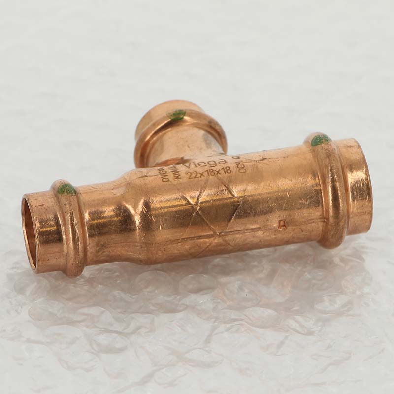 Тройник пресс медный Profipress VIEGA 22х18х18