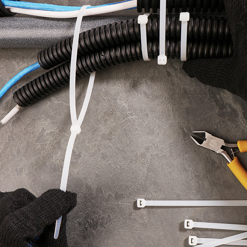 Хомуты нейлон 4,8 х 500 мм (набор 100 шт.), белые (1/10/50) "rexant" 07-0500