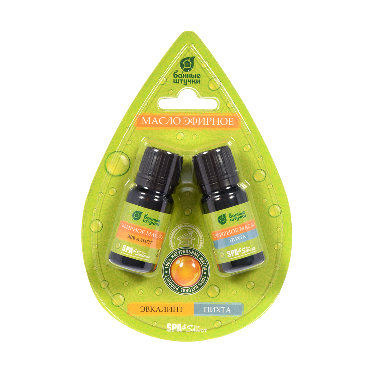 Масла эфирные "эвкалипт и пихта" набор 2 шт. (1/20) "банные штучки" 32289