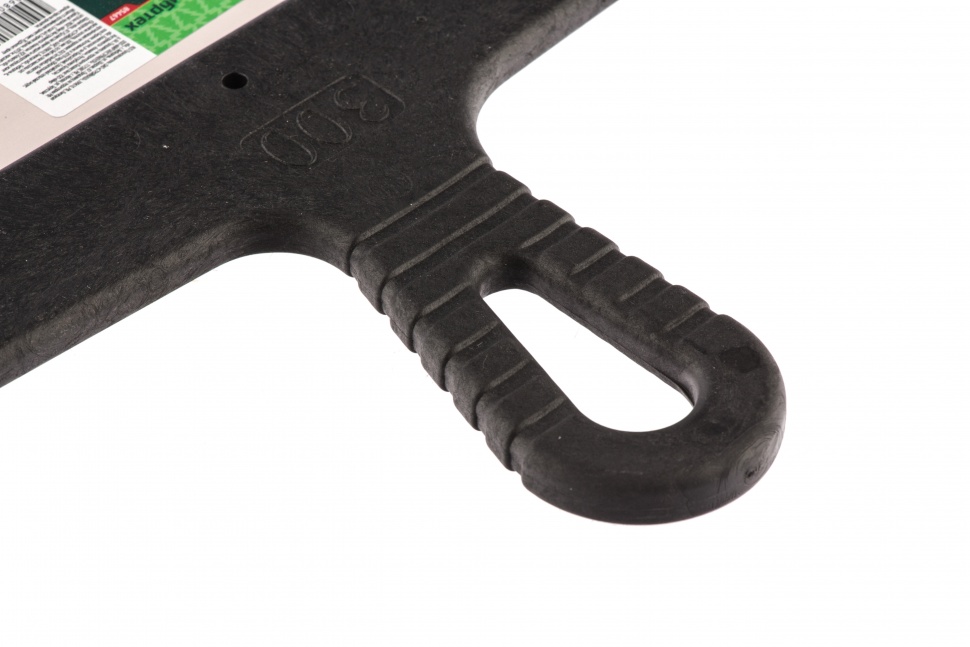 Шпатель из нержавеющей стали, 300 мм, зуб 6 х 6 мм, пластмассовая ручка Сибртех (85467)