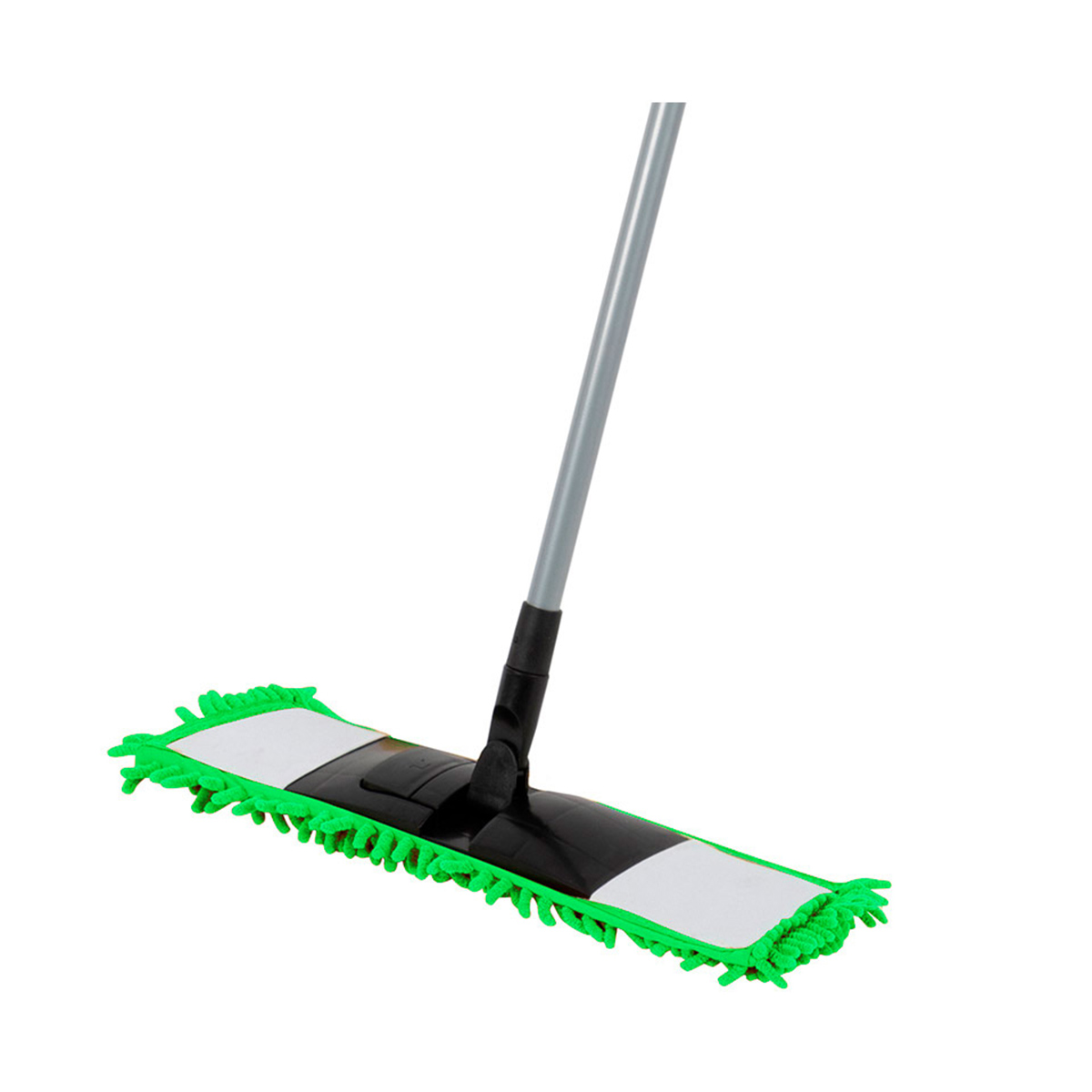 Швабра для пола  mop clean насадка микрофибра "лапша" (зеленая) (1/24) "рыжий кот"
