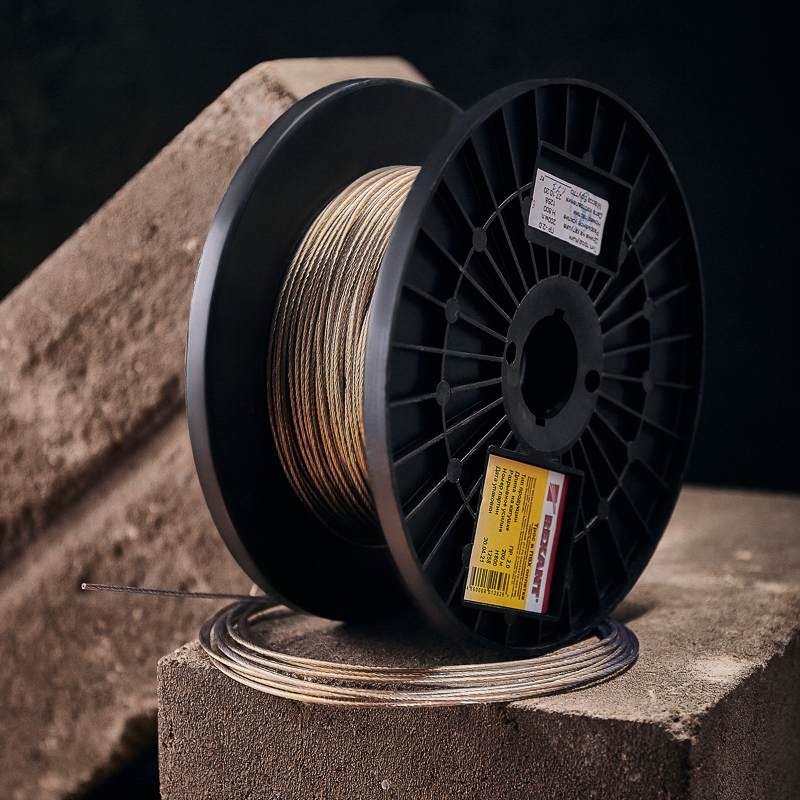 Трос стальной в пвх оплетке 2 мм х 200 м, прозрачный (1/4) "rexant" 09-5320