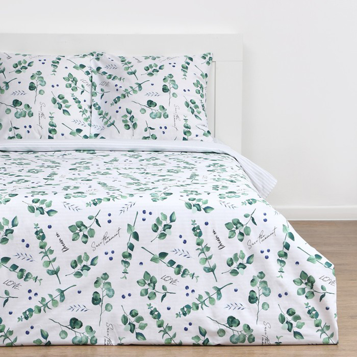 Постельное белье "этель" листья эвкалипта семейный (поплин) (1) 4746231