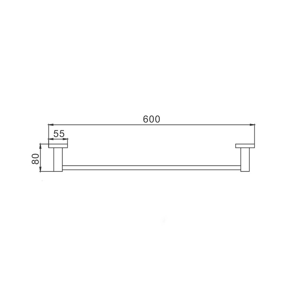 Полотенцедержатель f30301 (нерж.сталь), сатин (1/15/30) "frap"