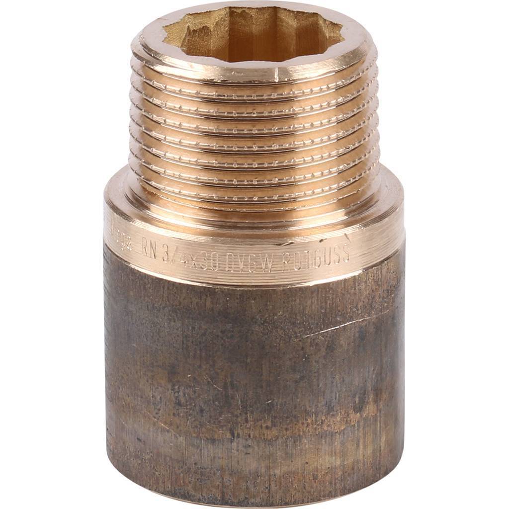 Удлинитель резьбовой 3/4" x 30 мм ВН бронза VIEGA (355043)