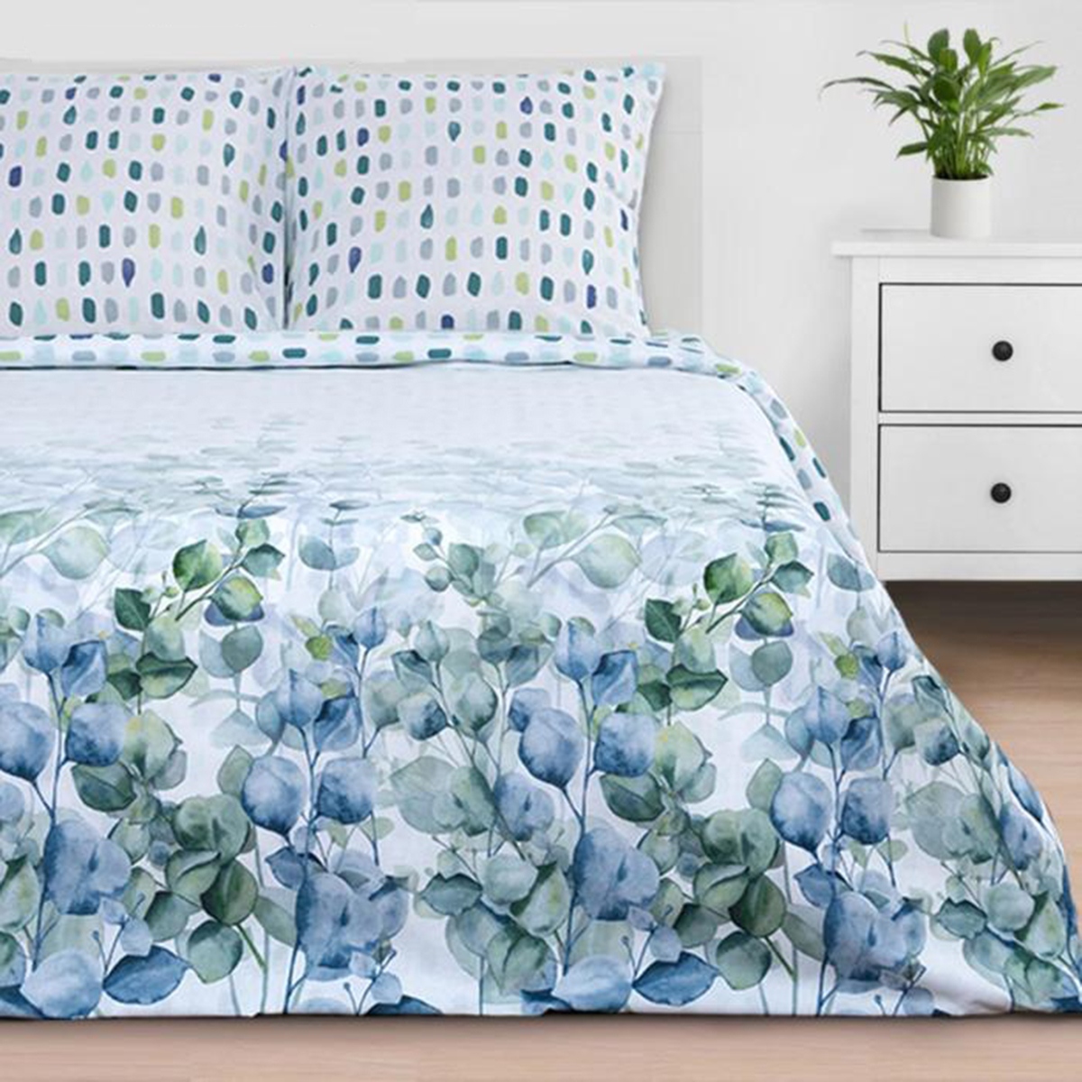 Постельное белье "этель" eucalyptus 1,5 сп. (поплин) (1) 5181644