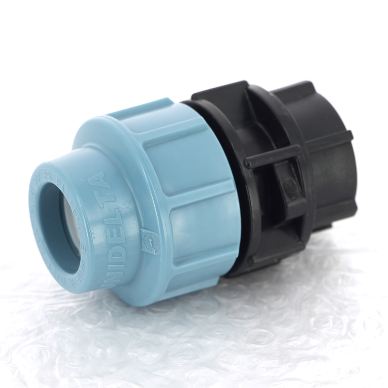 Муфта обжимная ВР 25 x 3/4" для водопроводных ПНД труб UNIDELTA