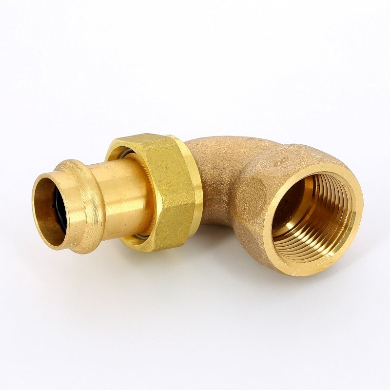 Угол пресс-В 22х1' с разъемным соединением и плоской прокладкой Sanpress VIEGA